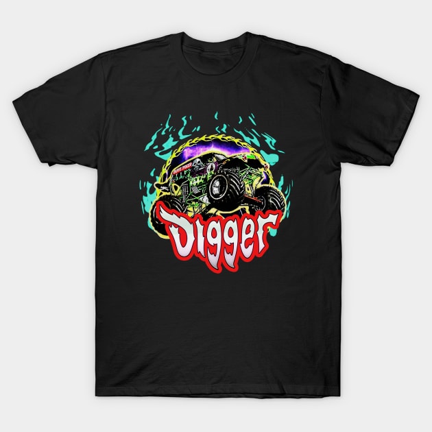 grave digger T-Shirt by pin store